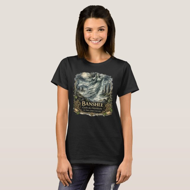Banshee keltisk folklore-tröja - En röst  T Shirt (Hel framsida)