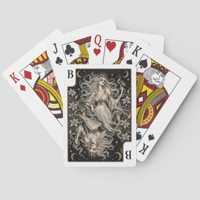 Banshee, Starlit Tarot-konst Casinokort (Baksidan)