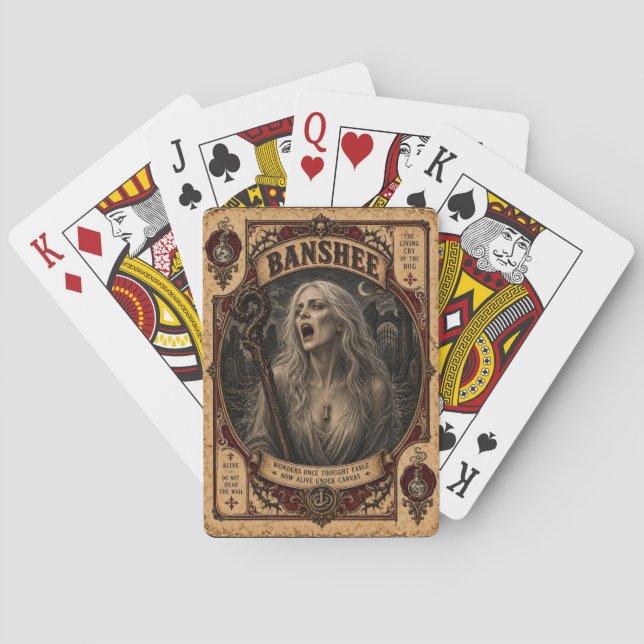 Banshee, Vintage Circus Monsters Casinokort (Baksidan)