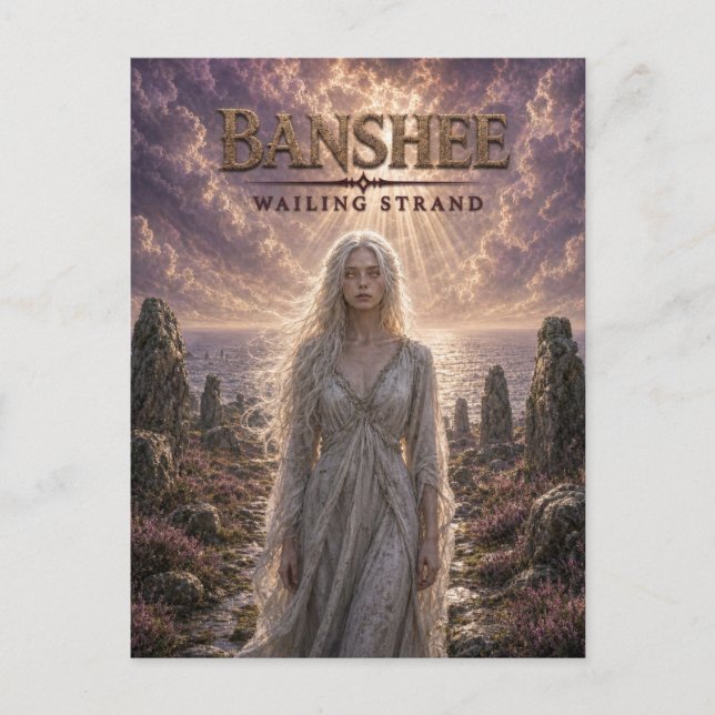 Banshee Wailing Strand Dark Cinema Vykort (Framsida)