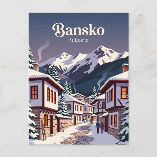 Bansko Bulgarien Vykort (Framsida)