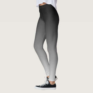 Banta den svartvita lutninghorisonten leggings