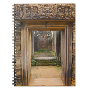 Banteay Srei-templet, Angkor, Siem Reap-provinsen, Anteckningsbok Med Spiral