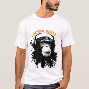 Banter Nation (apa med hörlurar) T Shirt