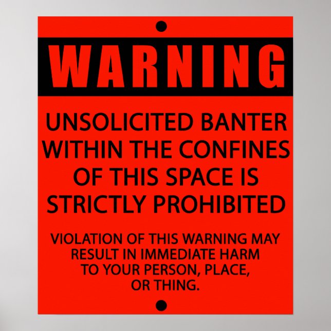 BANTER VARNING_RED POSTER (Framsidan)