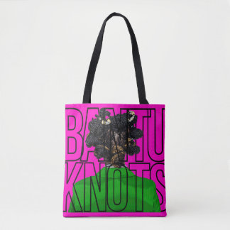 Bantu Knots in rosa and grönt Tygkasse