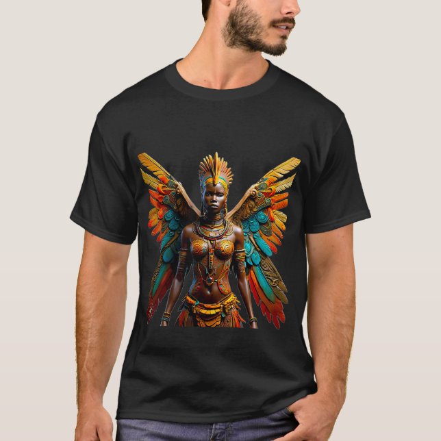 Bantu Marafiki fantasy African Fairy T Shirt (Framsida)