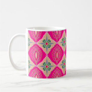 bantul batik i olika färg, Batik är en teknik Kaffemugg