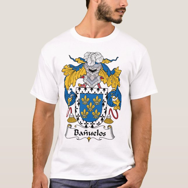 Banuelos familjvapensköld t-shirt (Framsida)