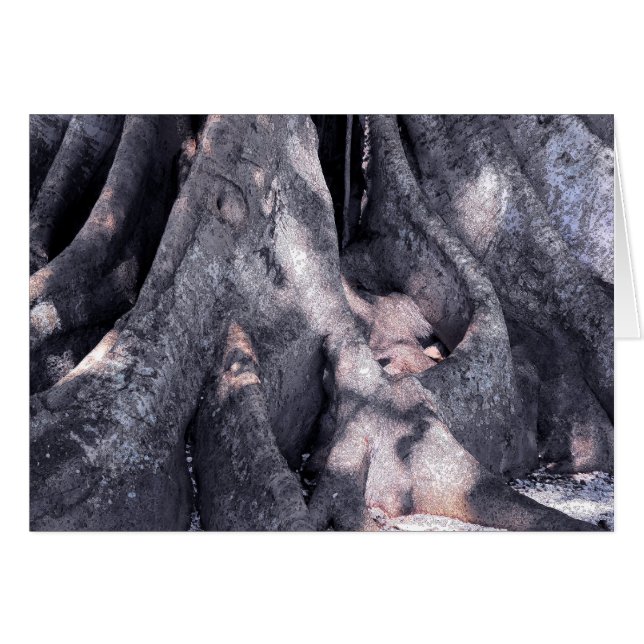 Banyan Träd Hälsningskort (Framsidan Horizontal)