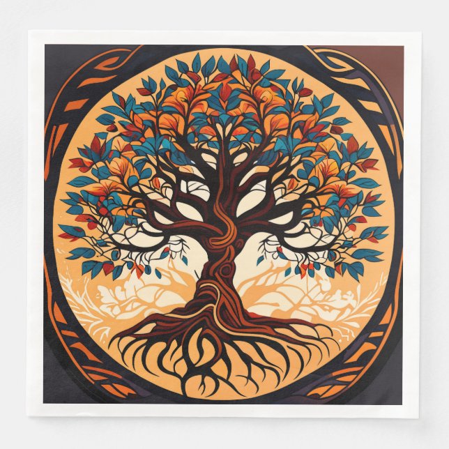 banyan träd pappersservett (Framsida)