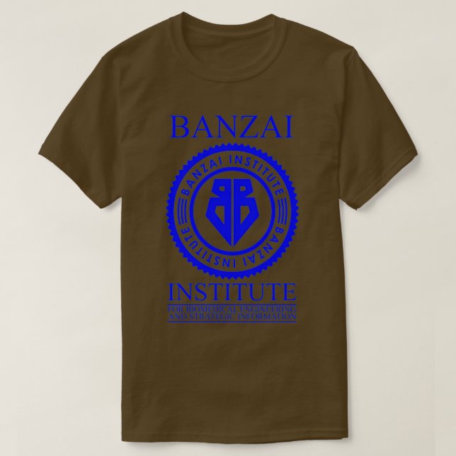 Banzai Institute Blue Edition T Shirt (Design framsida)