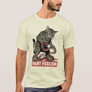 Banzai Kat Fight Fascism T Shirt