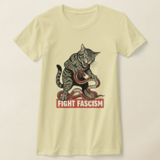 Banzai Kat Fight Fascism T Shirt