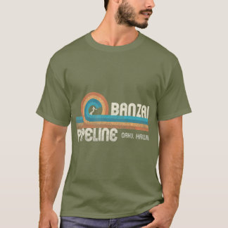 Banzai Pipeline 80s Graphic North Shore Hawaii T Shirt