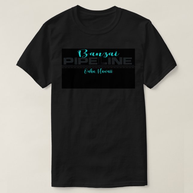 Banzai Pipeline design T Shirt (Design framsida)