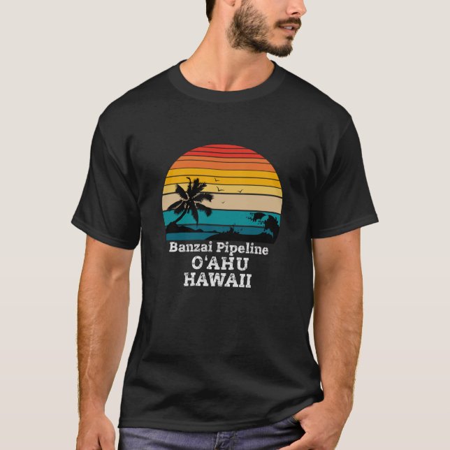 Banzai Pipeline-gåva T Shirt (Framsida)
