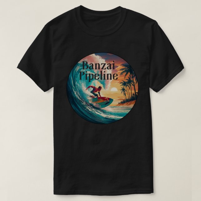 Banzai Pipeline T Shirt (Design framsida)