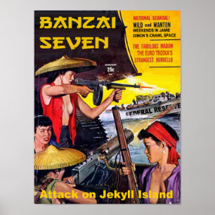 Banzai Seven - Attack på Jekyll Island Poster