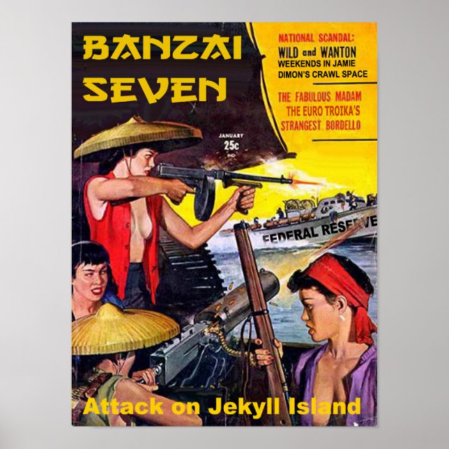 Banzai Seven - Attack på Jekyll Island Poster (Framsidan)