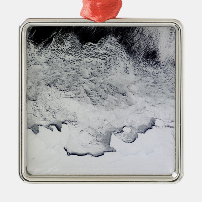 Banzare, Sabrina och Budd Kusten, Antarctica Julgransprydnad Metall (Framsidan)