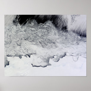 Banzare, Sabrina och Budd Kusten, Antarctica Poster