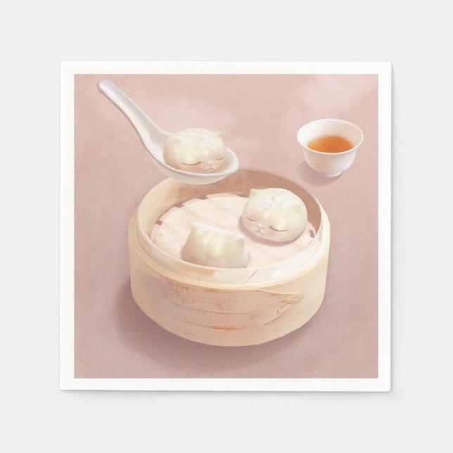 Bao Baby - Tea Time Bao Buddies Pappersservett (Framsidan)