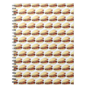 Bao Buns Porkbelly Lotus Bun Chinese Food Print Anteckningsbok