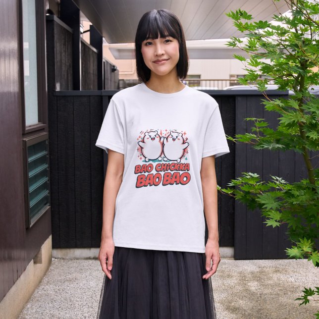 Bao Chicka Bao Bao - Rolig Bao-bulle-pun  T Shirt (Skapare uppladdad)