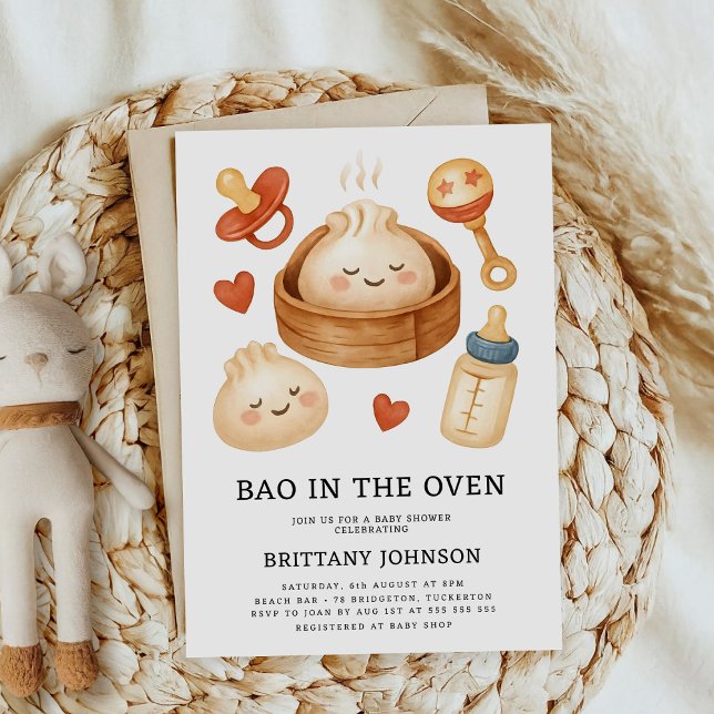 Bao i Oven Baby Shower Inbjudningar (Skapare uppladdad)
