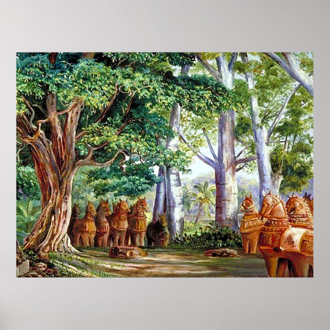 Baobab Träd och en stor Tamarind Träd_GC Poster (Framsidan)