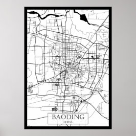 Baoding Kina Karta Poster