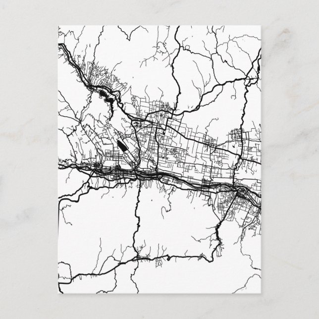 Baoji China City Map Vykort (Framsida)