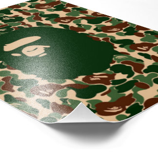 bape Camo monkey hypebeast Fototryck