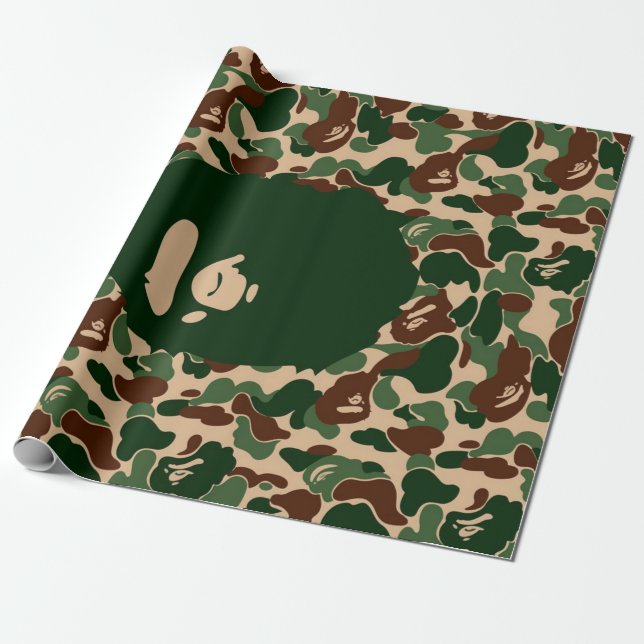 bape Camo monkey hypebeast Presentpapper (Utrullad)