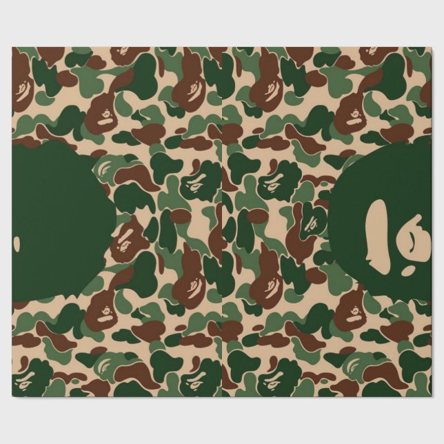 bape Camo monkey hypebeast Presentpapper (Seam)