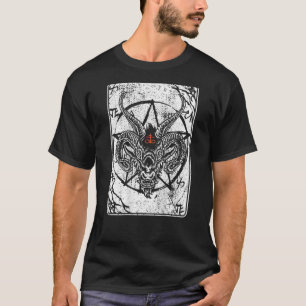 Baphomet baktryck Satan Antikrist Luzifer 666 Ba T Shirt