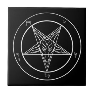 Baphomet belägger med tegel kakelplatta
