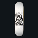 Baphomet - black print mini skateboard bräda 18,7 cm<br><div class="desc">Baphomet – black print. Repro-Version by Bela Manson. Original by Éliphas Lévi,   19. Century.</div>
