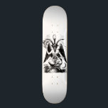 Baphomet - black print mini skateboard bräda 18,7 cm<br><div class="desc">Baphomet – black print. Repro-Version by Bela Manson. Original by Éliphas Lévi,   19. Century.</div>