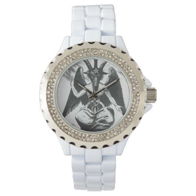 Baphomet Black/White (gammal Stil) Armbandsur (Framsida)