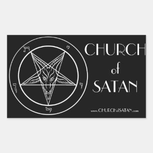 Baphomet CoS-stämplar Rektangulärt Klistermärke