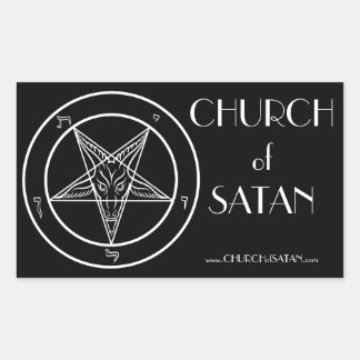 Baphomet CoS Stickers Rektangulärt Klistermärke