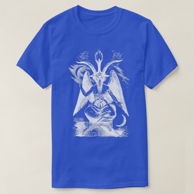 Baphomet Djävulen Sabbatic Goat Satan 1 T Shirt (Design framsida)