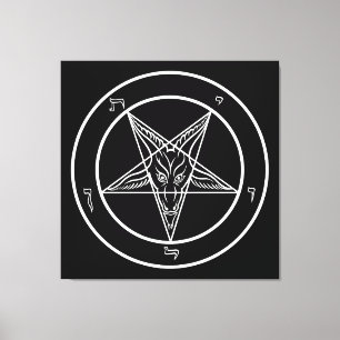 Baphomet ENORM 40"" konst x40 på Stretched Canvastryck