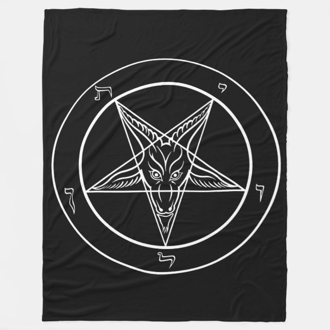 Baphomet ENORM 60"" tapestry x80/filt Fleecefilt (Framsidan)