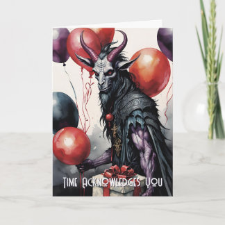 Baphomet Födelsedagsballonger & Gåvor Gotisk Kort