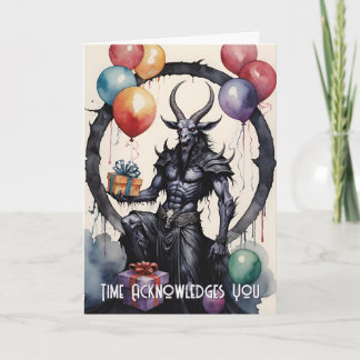 Baphomet Födelsedagsballonger & Gåvor Gotisk Kort