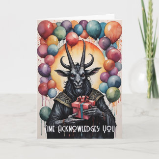 Baphomet Födelsedagsballonger & Gåvor Gotisk Kort