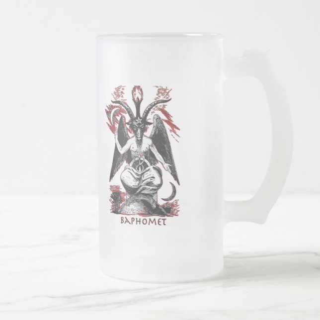 Baphomet Frostat Ölglas (Höger)